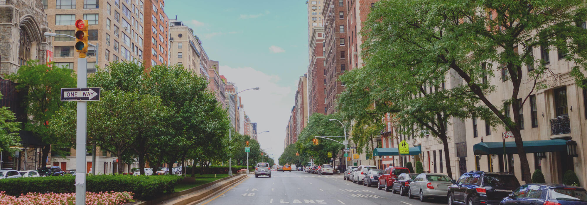 View of street in the city